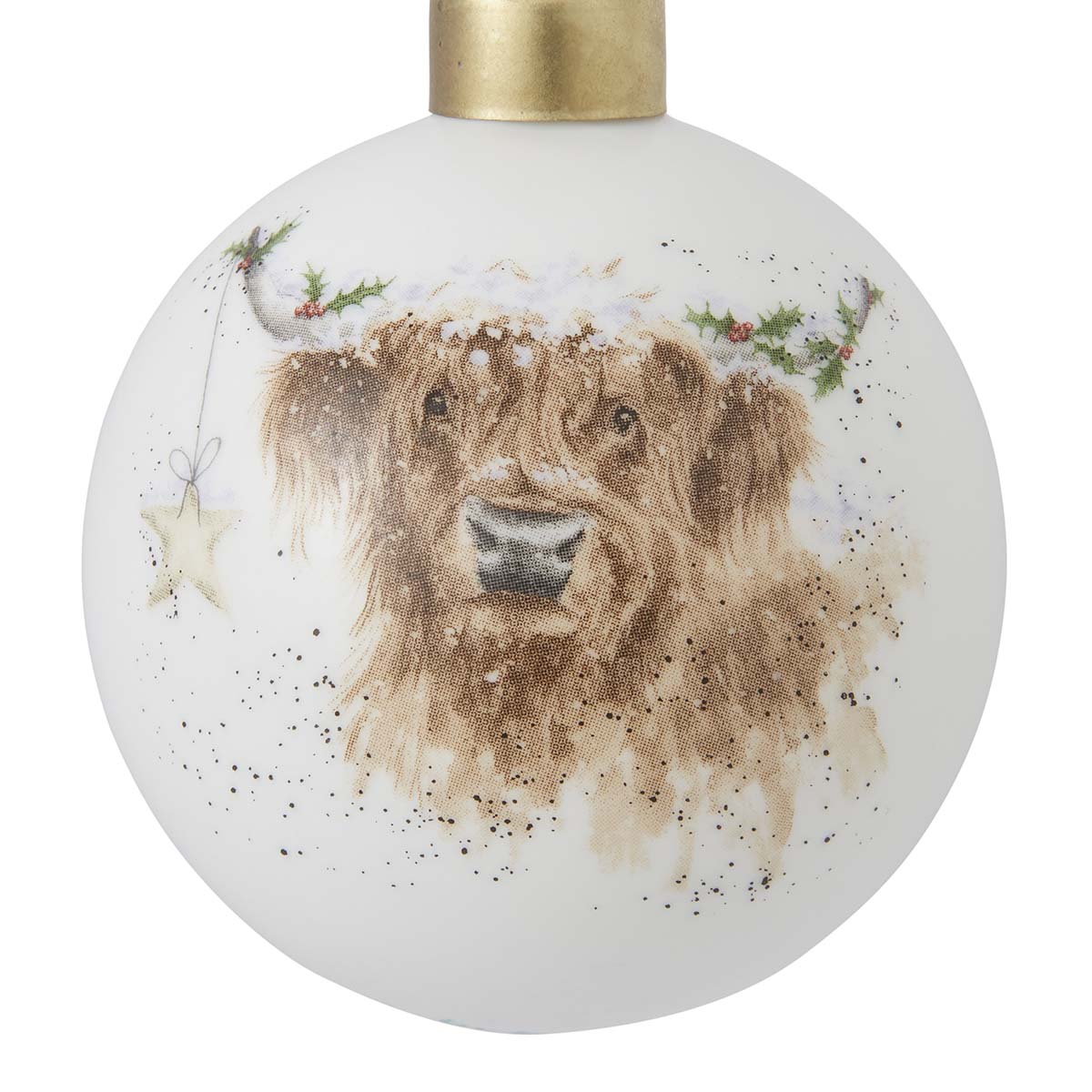 Wrendale Designs Highland Cow Bauble image number null